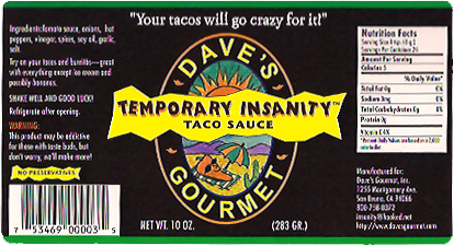 sauce label