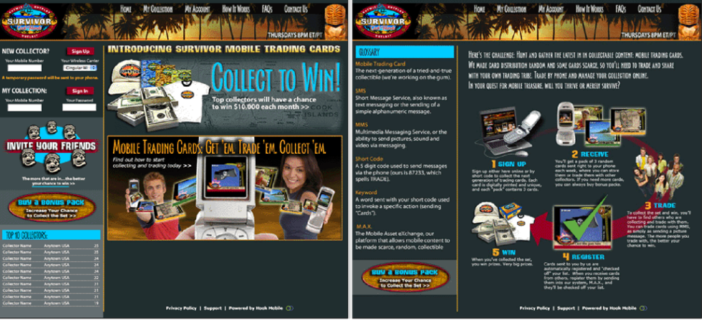 Colombia Broadcasting Services game web site